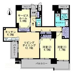 アルファステイツ平和町の物件間取画像